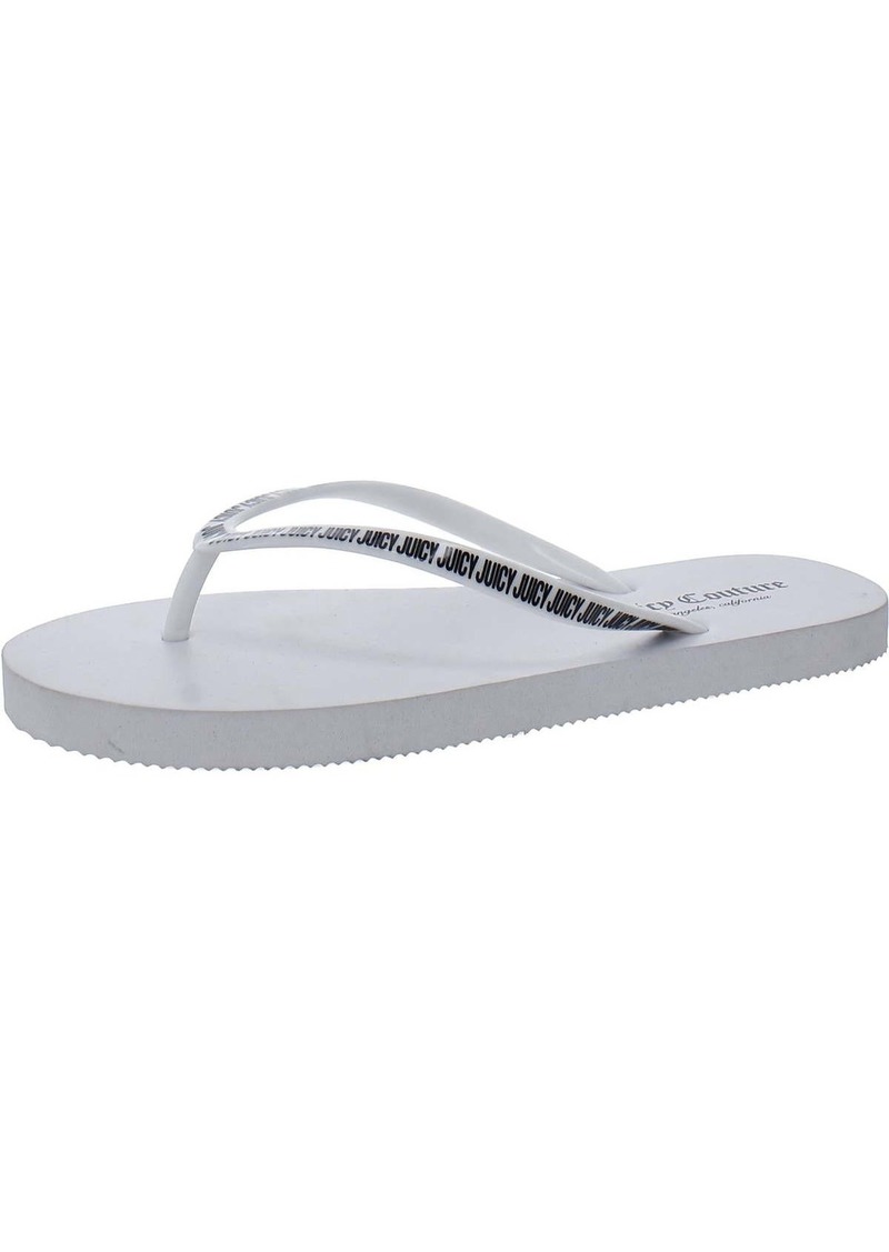 Juicy Couture Savor Womens Slip On Flat Thong Sandals