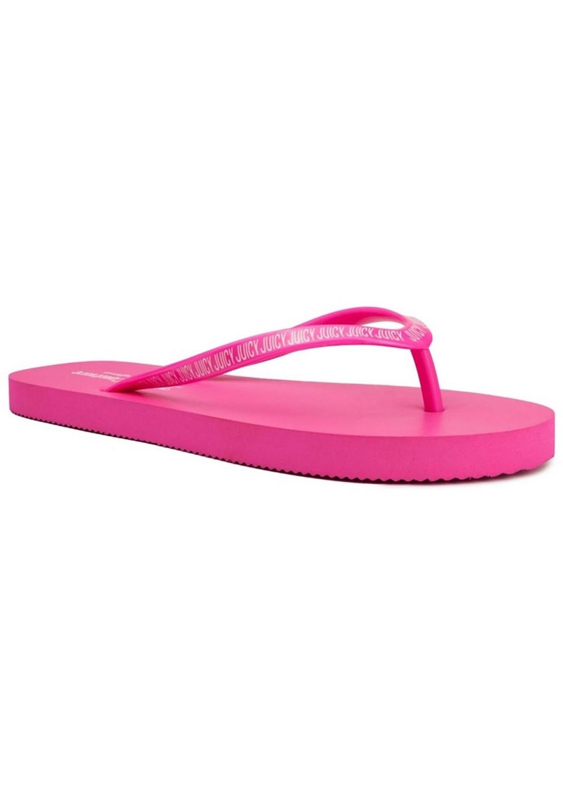 Juicy Couture Savor Womens Slip-On Signature Flip-Flops