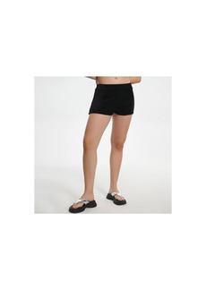 Juicy Couture Solid Hot Short With Ombre Hotfix - Liquorice