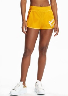 Juicy Couture Terry Logo Retro Shorts In Pushpop