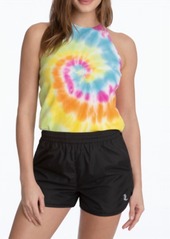 Juicy Couture Tie Dye Ribbed Halter In Spiral