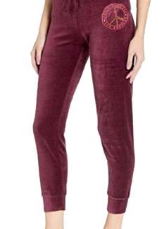 Juicy Couture Traditional Logo Track Velour Zuma Pants In Fig