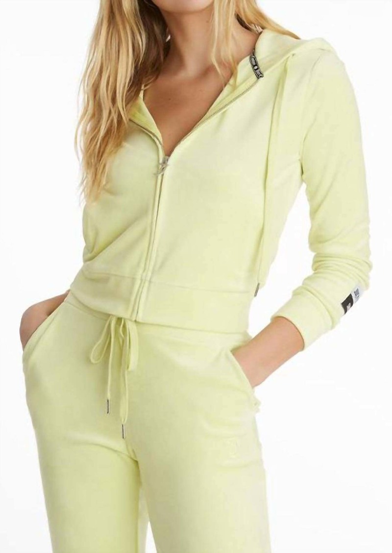 Juicy Couture Velour Classic Hoodie In Candy Green