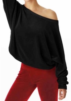 Juicy Couture Velour Dolman Pullover In Black