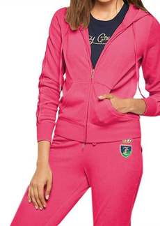 Juicy Couture Velour Robertson Jacket In Pink