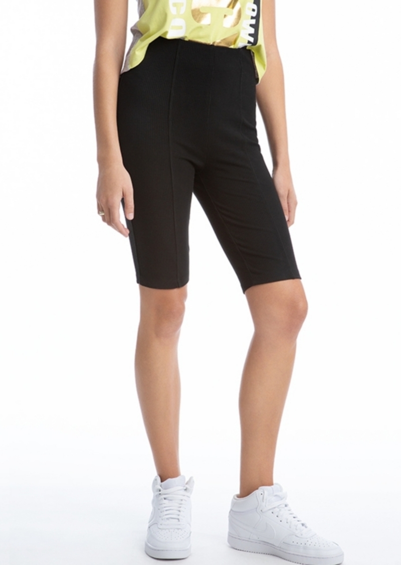 women's ribbed biker shorts