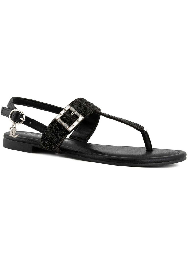 Juicy Couture Zaray Womens Rhinestone Embellished Ankle Strap