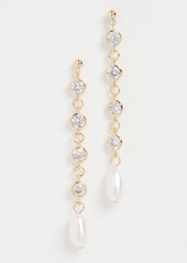 Jules Smith Bling Cultured Pearl Drop Earrings