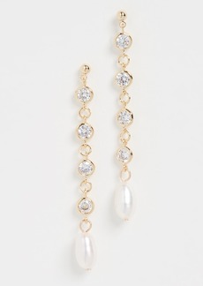 Jules Smith Bling Cultured Pearl Drop Earrings