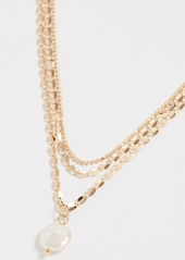 Jules Smith Layered Freshwater Pearl Mop Necklace