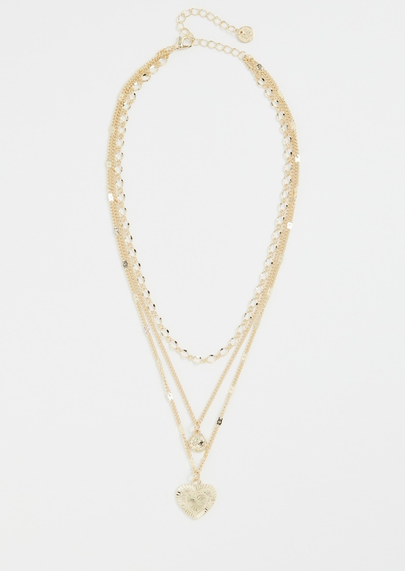 Jules Smith Love Me Crystal Layer Necklace