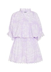 Juliet Dunn - Women's Palladio-Printed Cotton Mini Dress - Purple - Best Seller - Moda Operandi
