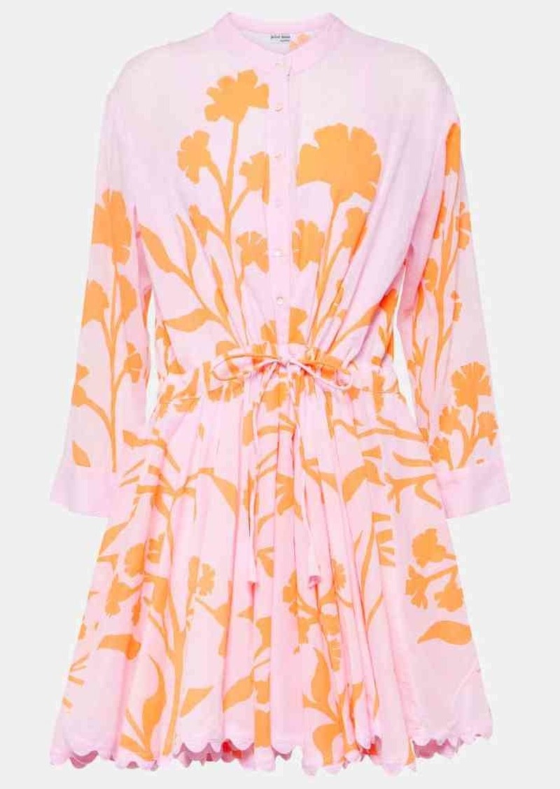 Juliet Dunn Floral cotton minidress