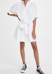 Juliet Dunn Poplin Blouson Dress