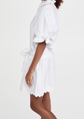 Juliet Dunn Poplin Blouson Dress