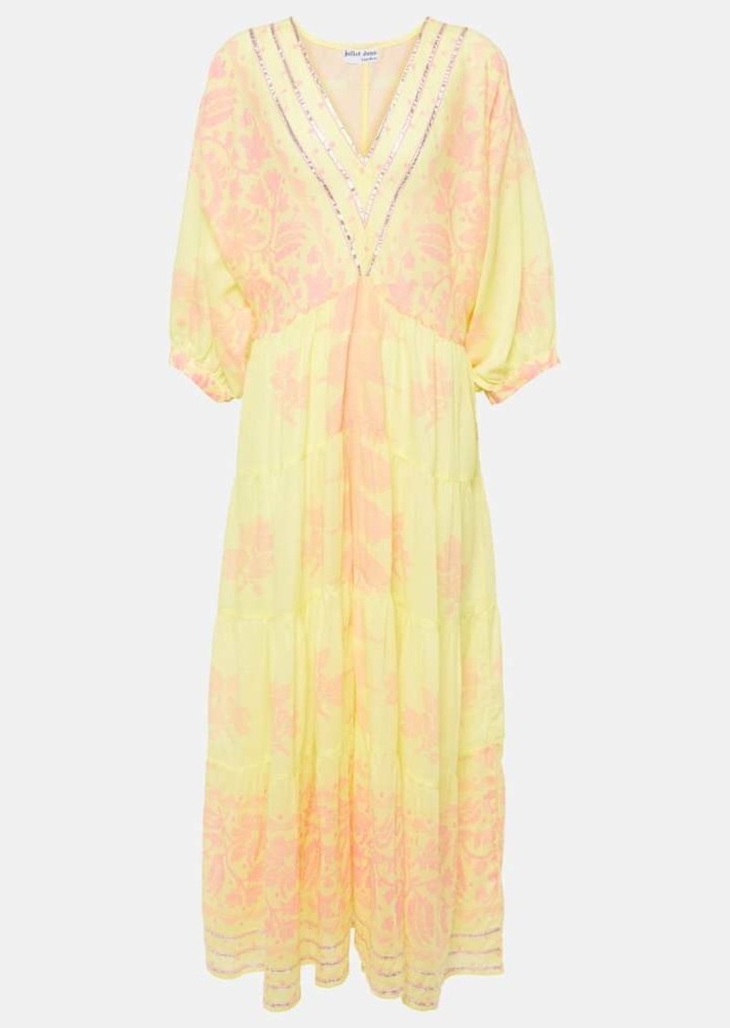 Juliet Dunn Printed cotton maxi dress