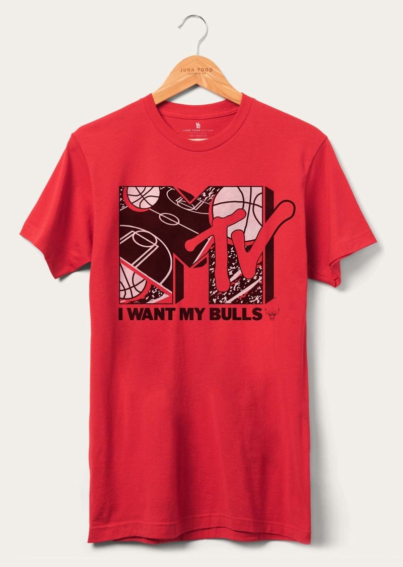 Junk Food Bulls x MTV I Want My Fan Tee