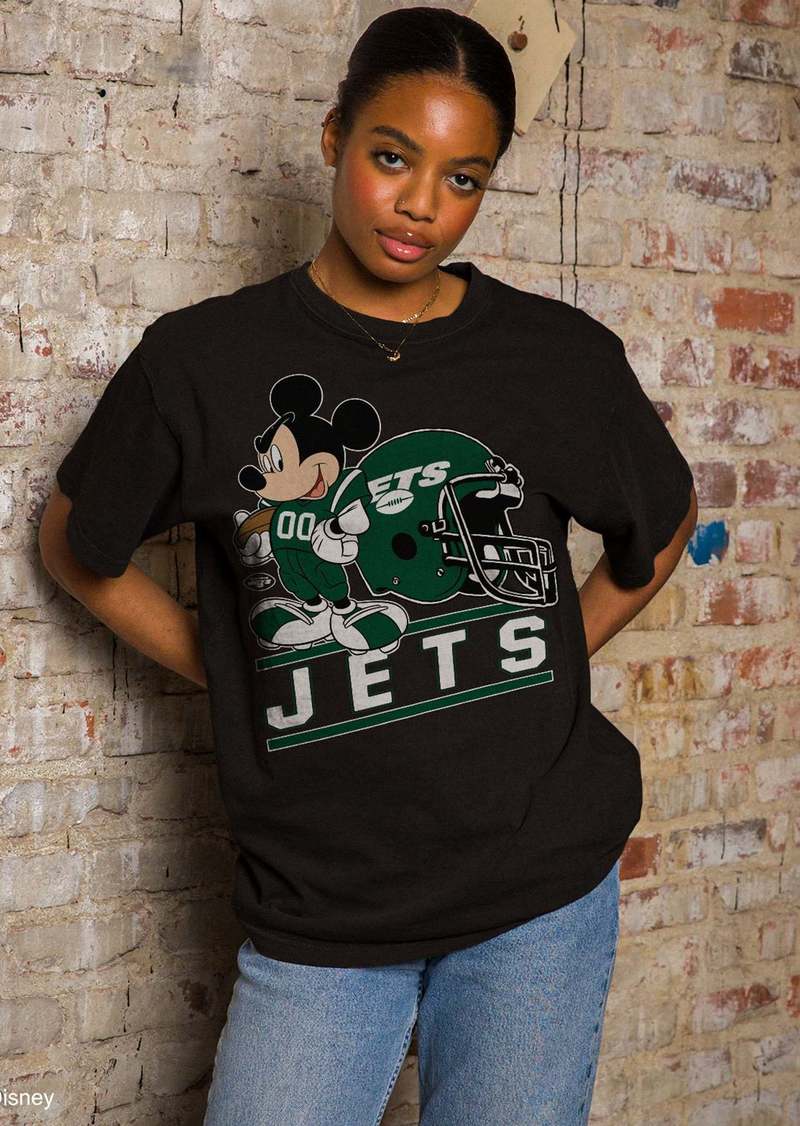 Junk Food Jets Disney Mickey Came to Play Fan Tee