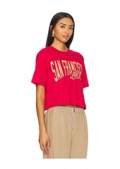 Junk Food 49ers Dual Threat Mock Neck Crop Tee