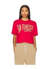 Junk Food 49ers Dual Threat Mock Neck Crop Tee