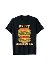 Junk Food Cheeseburger Hamburger Day Burger Fries T-Shirt