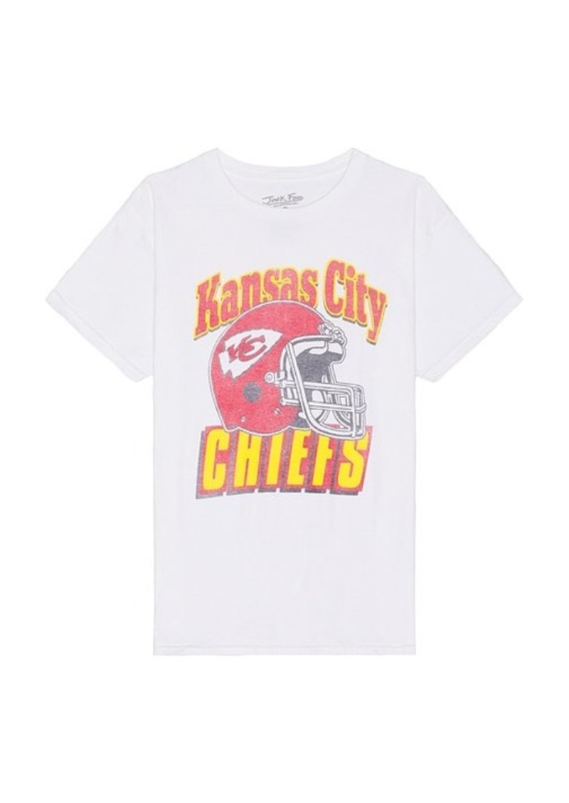 Junk Food Chiefs Throwback Helmut Tee