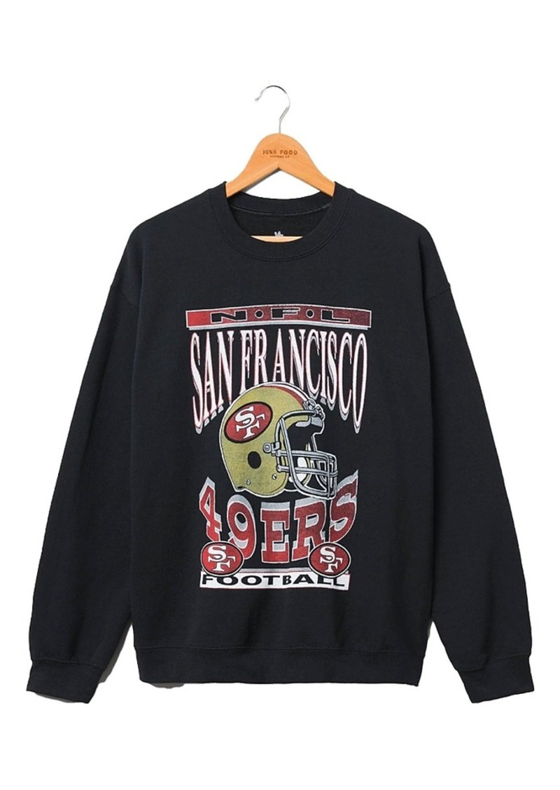 Junk Food Clothing Unisex Nfl San Francisco 49ers Helmet Flea Market Crew