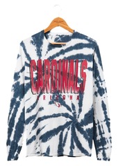 Junk Food Clothing Cardinals Game Time Tie Dye Long Sleeve Tee