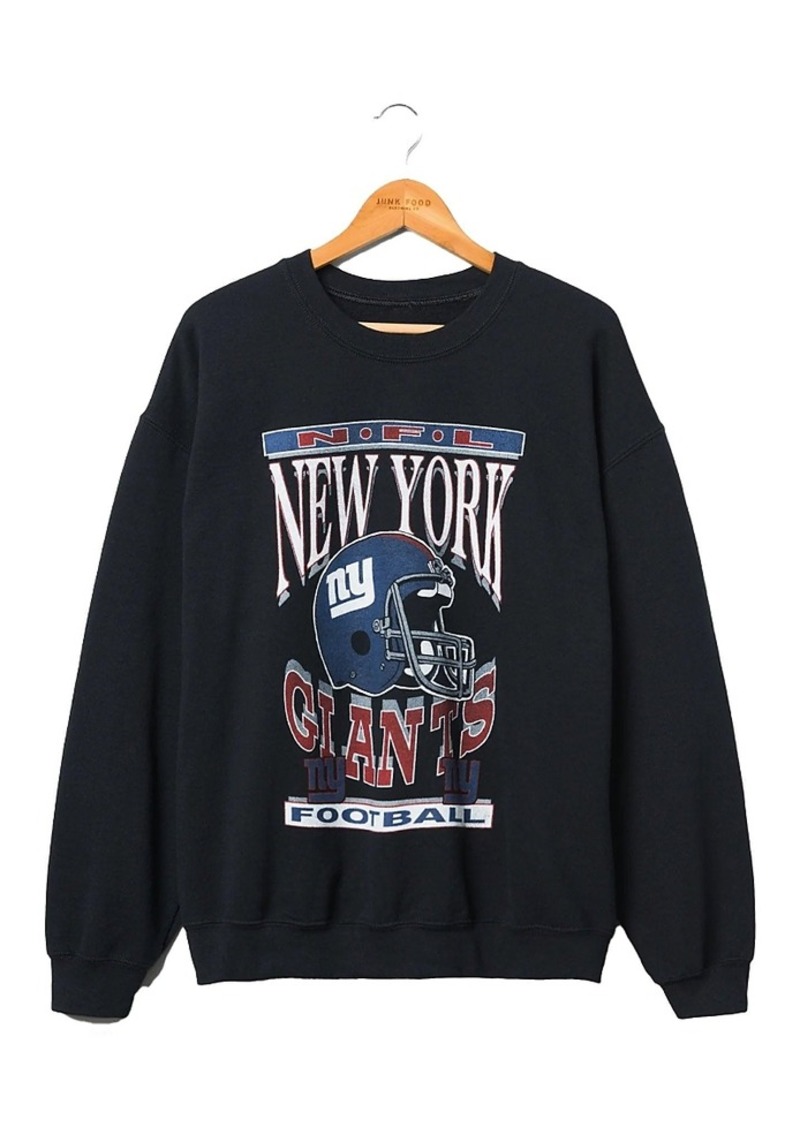 Junk Food Clothing Unisex Nfl New York Giants Helmet Flea Market Crew