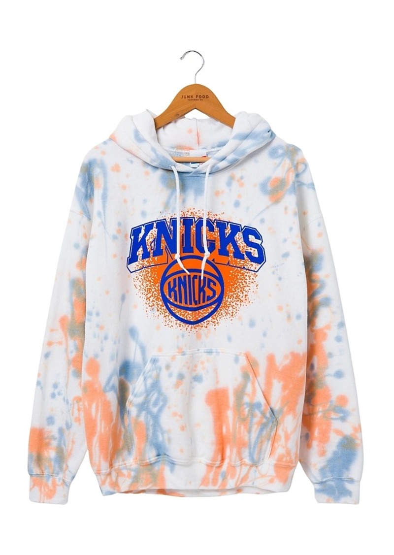 Junk Food Clothing Unisex Nba New York Knicks Tie Dye Hoodie