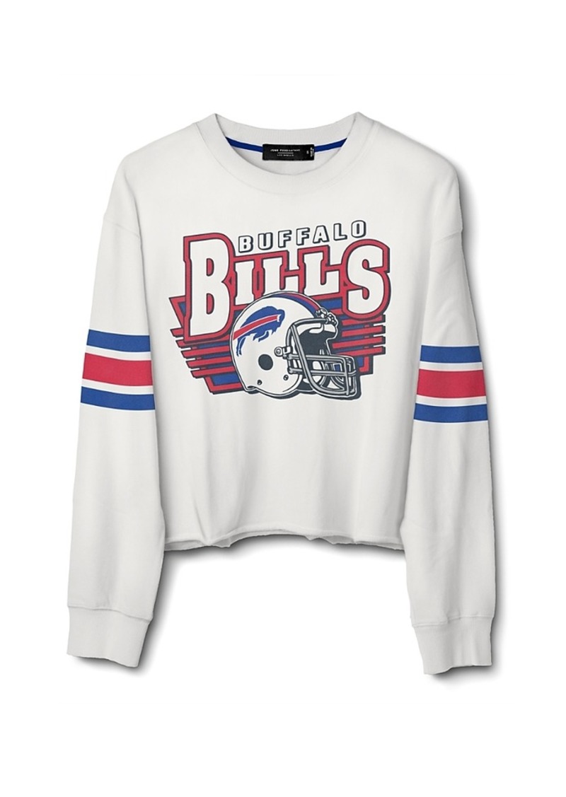 Junk Food Clothing Women's Nfl Buffalo Bills Kickoff Crop Crew Fleece