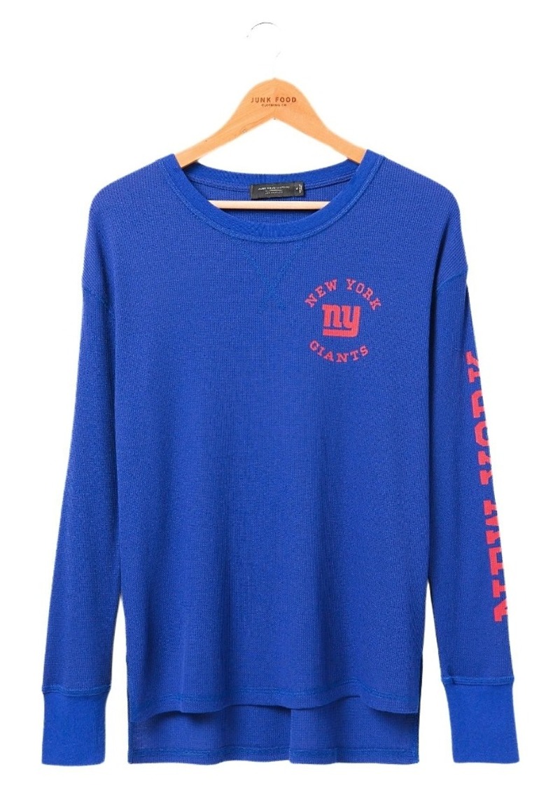 Junk Food Clothing Women's Giants Timeout Thermal Tee