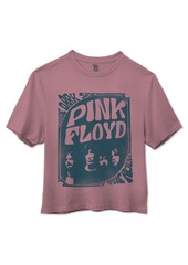Junk Food Women's Cotton Pink Floyd Cropped Crewneck T-Shirt