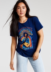Junk Food Women's Cotton Jimi Hendrix-Graphic T-Shirt