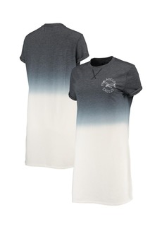 Junk Food Women's Heathered Black and White Philadelphia Eagles Ombre Tri-Blend T-shirt Dress