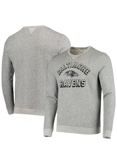 Men's Junk Food Heathered Charcoal Baltimore Ravens Marled Pullover Sweatshirt in Heather Charcoal at Nordstrom