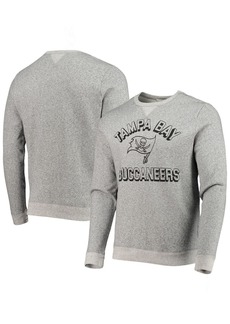 Men's Junk Food Heathered Charcoal Tampa Bay Buccaneers Marled Crew Pullover Sweatshirt in Heather Charcoal at Nordstrom
