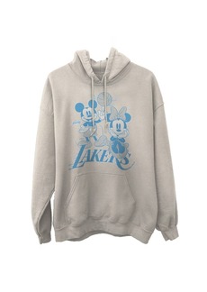 Men's Junk Food Heathered Gray Los Angeles Lakers Disney Mickey & Minnie 2020/21 City Edition Pullover Hoodie in Heather Gray at Nordstrom