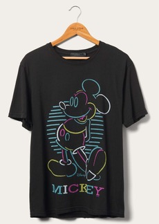 Junk Food Mickey Neon Pose Vintage Tee