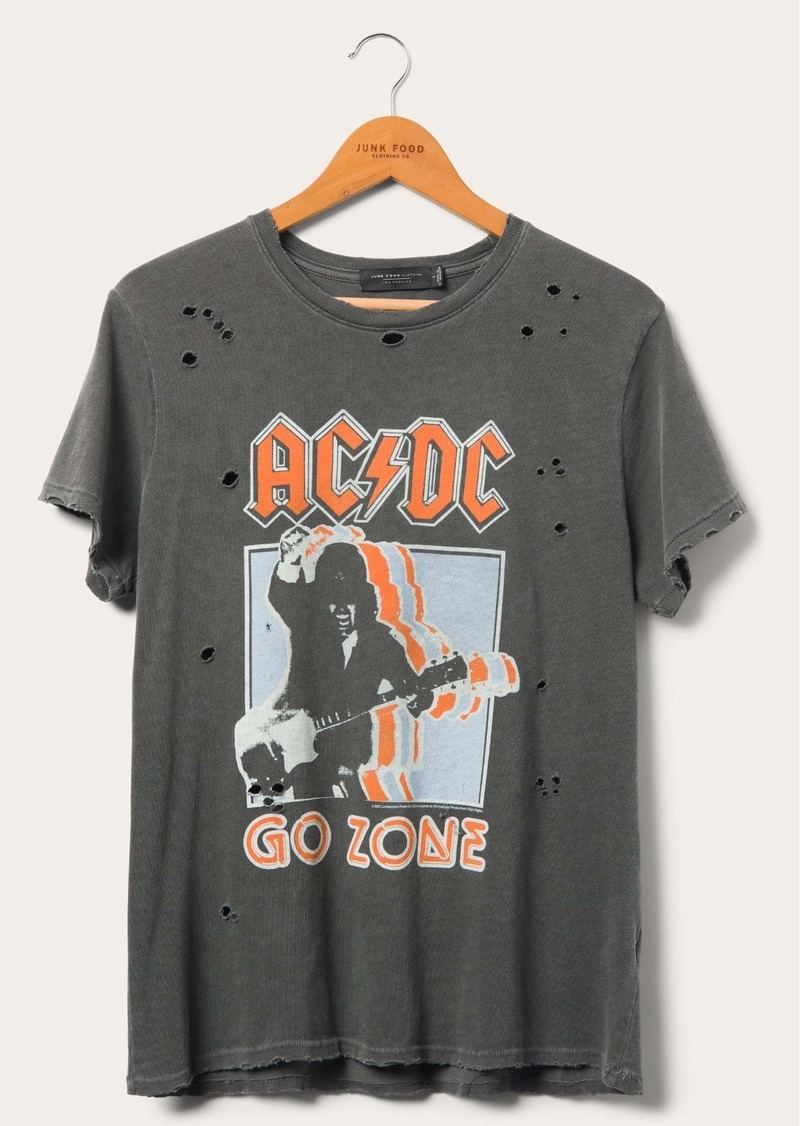 Junk Food Women's AC/DC Go Zone Vintage Destroy Tee