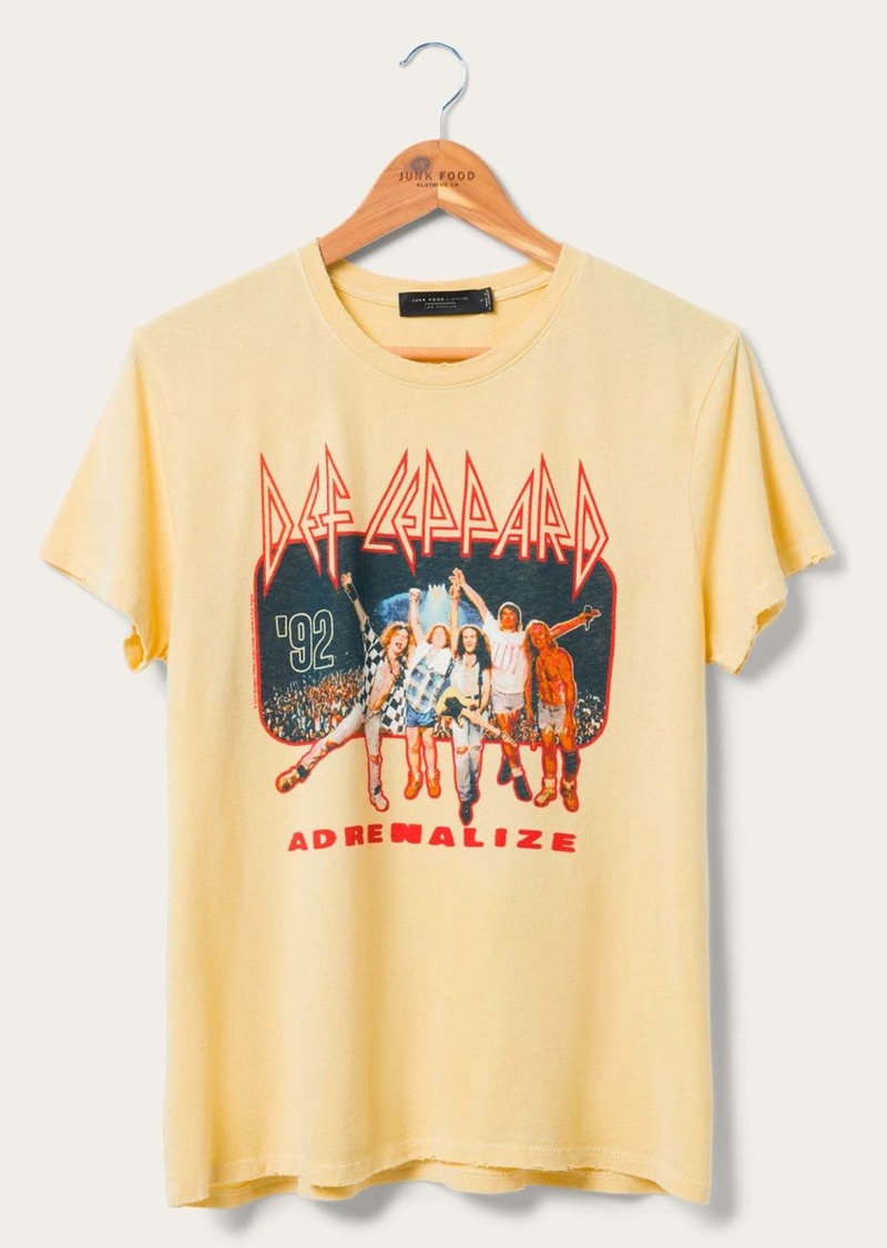 Junk Food Women's Def Leppard 92 Vintage Tee