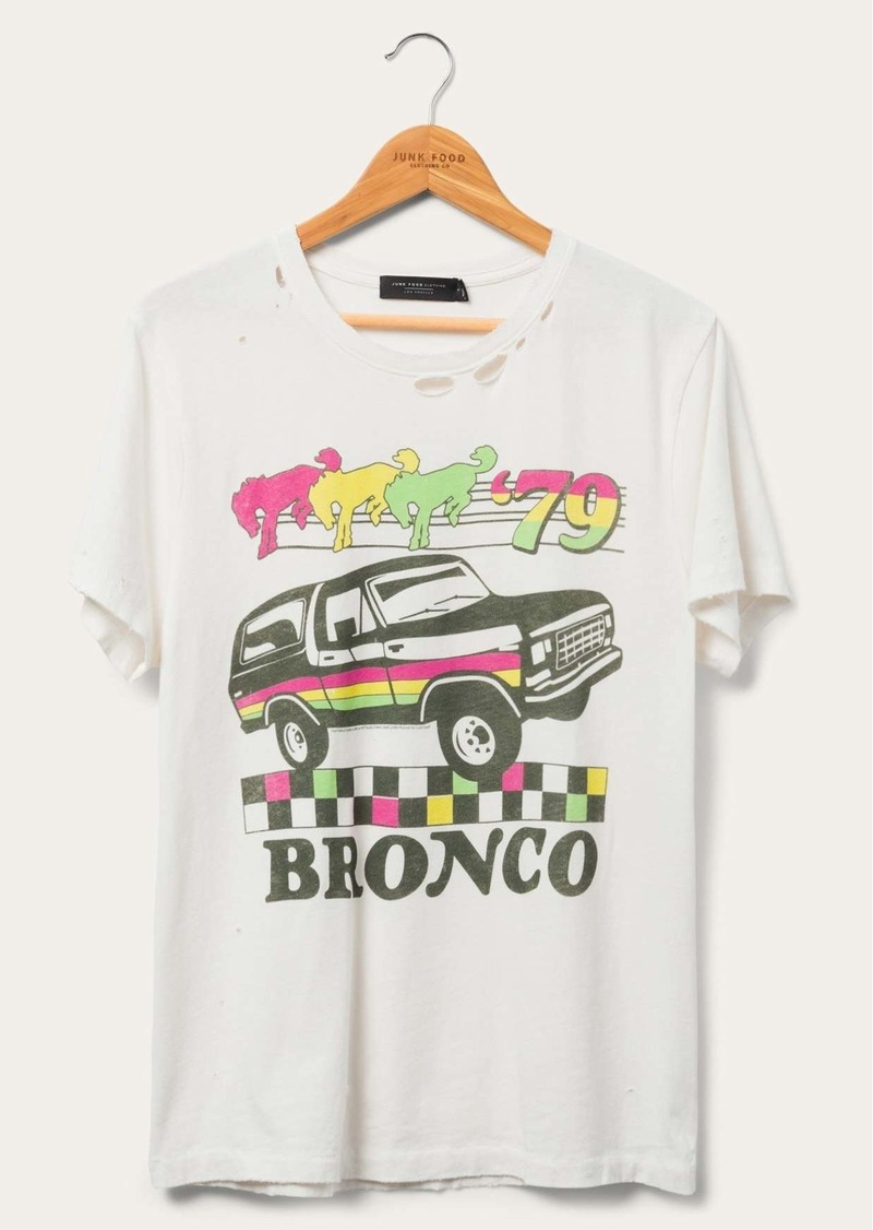 Junk Food Women's Ford Bronco '79 Vintage Destroy Tee