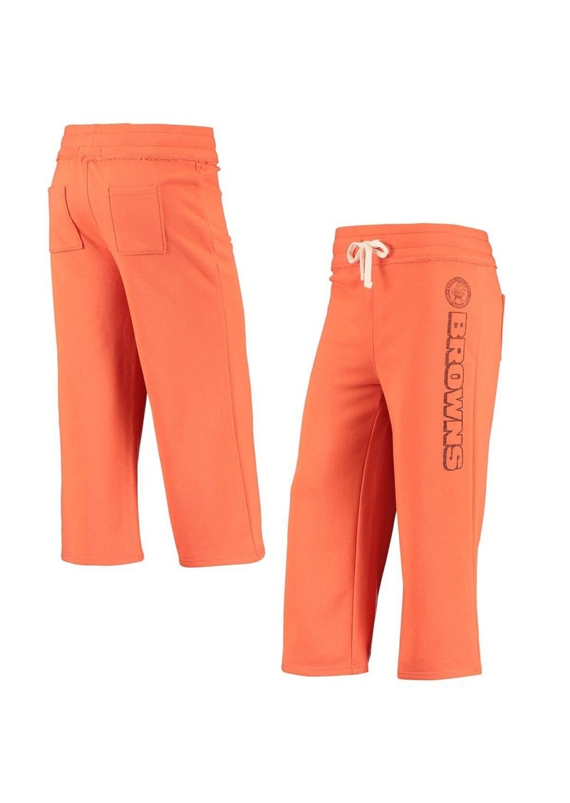 Women's Junk Food Orange Cleveland Browns Cropped Pants - Orange