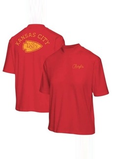 Women's Junk Food Red Kansas City Chiefs Half-Sleeve Mock Neck T-Shirt at Nordstrom