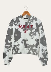 Junk Food Women's NBA Miami Heat Tie Dye Mock Neck Fleece