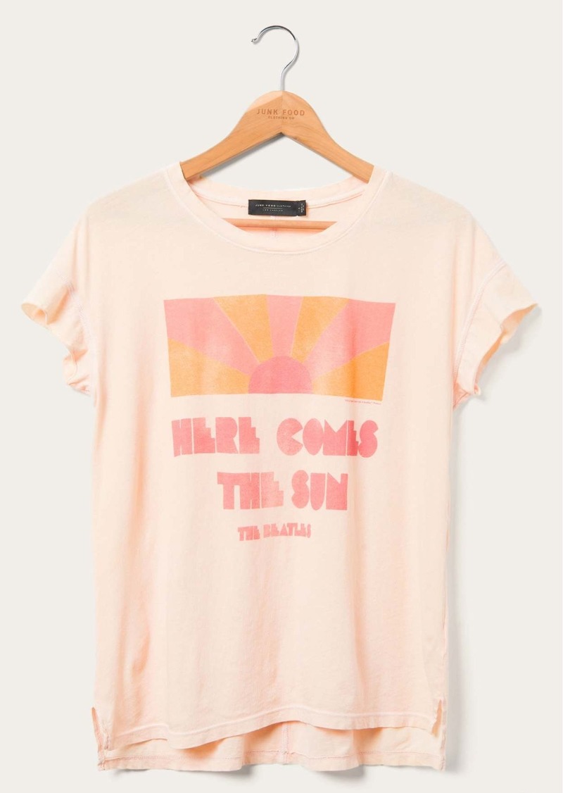 Junk Food Women's The Beatles Here Comes the Sun Easy Tee