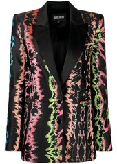 Just Cavalli abstract-print button-front blazer