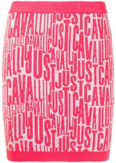 Just Cavalli all over logo skirt