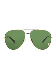 Just Cavalli Aviator-Frame Metal Sunglasses