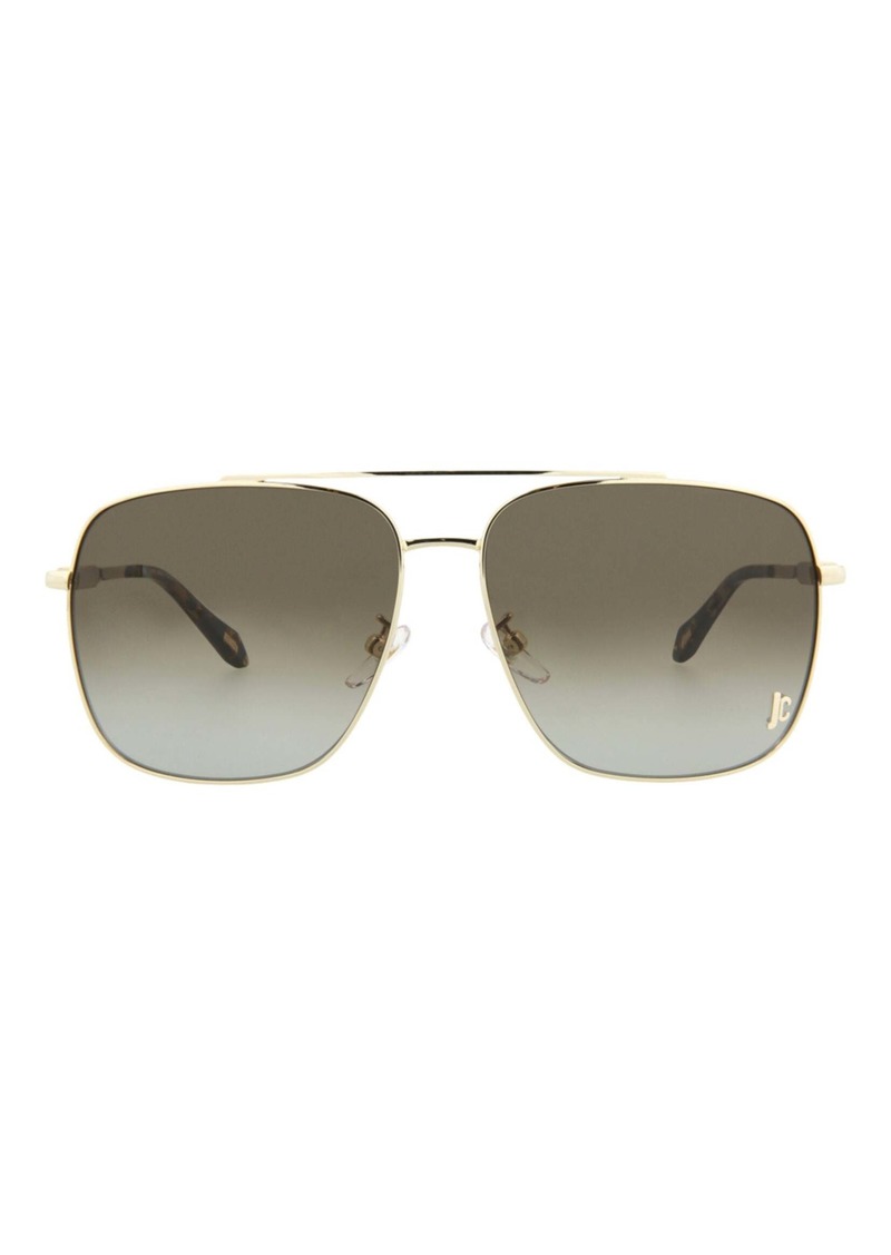 Just Cavalli Aviator-Frame Metal Sunglasses